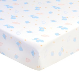 UOMNY Crib Sheet,Boys Girls Crib Sheets Baby Sheet for Standard Crib and Toddler Mattresses Nursery Bedding Sheet Crib Mattress Sheets for Boys and Girls 1 Pack Toddler Sheet