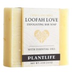 Plantlife Loofah Love Bar Soap - Moisturizing and Soothing Soap for Your Skin - Hand Crafted Using Plant-Based Ingredients - Made in California 4 oz Bar