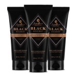 Jack Black Black Reserve Body & Hair Cleanser, 3 Fl Oz (Pack of 3) - Cardamom & Cedarwood - Mens Body Wash, Mens Shampoo, Skin Care, Hair Care, Body Wash Men, Sulfate-Free, TSA Travel Size