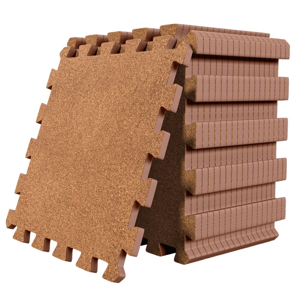 bemaxx Gym Mats Set - 18 pcs EVA Interlocking Foam Floor Tiles (12.6x12.6x0.4) 18sqft Protective Gym Flooring Sports Home Workout Exercise Mats Puzzle Garage Fitness Play-Room Garage Pool Treadmill