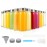 Zukro Glass Juice Bottles 10.5 oz, 12 Pack Reusable Small Clear Water Container With Stainless Steel Lids & Straw for Juicing, Smoothie, Travel, Homemade Drinks, Fridge, Leak Proof & BPA Free