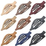 9 Pack Flat Hair Clips for Women, Matte Claw Clips for Thick & Thin Hair (Multicolor)