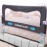 TotCraft Flexguard Height & Length Adjustable Bed Rail for Toddlers - Fits Twin, Full, Queen & King Beds - 35.5 or 59 Two Fixed Lengths - 14 Height Levels - ASTM Certified Kids Safety Guard (Grey)