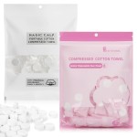 Classycoo Compressed Towel 200 PCS Mini Tablets Disposable Portable Face Towel Cotton Coin Tissue for Travel, Camping, Hiking, Sport, Home Hand Wipes, Outdoor Activities Pink+White