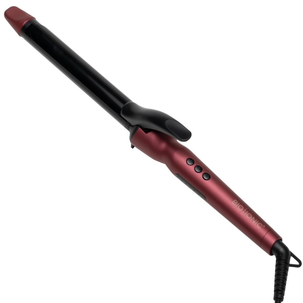 Bio Ionic Long Barrel Styler, 1 Curling Iron with Moisture Heat Technology & NanoIonic MX, Verstatile Curling Wand with Longer Barrel for Large Sized Soft Curls & Waves, Limited Edition Velvet Rouge