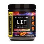 BEYOND RAW LIT V2 Clinical Strength Pre Workout Powder, Hits Harder, Bigger Pumps, Caffeine, L-Citrulline, Creatine, Strawberry Lemonade, 30 Servings