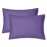 EXQ Home Toddler Pillowcases Zippered 13x18 Travel Pillow Case Set of 2, Small Pillow Case Fits Baby Pillow Sized 12x16, 13x18, Kids Pillowcases 2 Pack Machine WashableDeep Purple