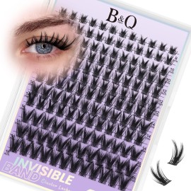 B&Q Victory Lash Clusters Invisible Band False Eyelashes Clusters Natural Cluster Eyelash Extensions Comfortable Individual Lashes Extension DIY Soft Eyelash ClustersVictory-MIX8-18mm