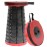 ALEVMOOM Upgraded Nylon Collapsible Stool with 500lbs Max Weight Portable Retractable Folding Telescoping Stools for Adults Chair for Outdoor Camping Fishing Hiking BBQ (Nylon Red)
