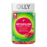 OLLY Metabolism Gummy Rings, Metabolism and Cellular Energy Chewable Supplement,* Apple Cider Vinegar, Vitamin B12, Chromium Picolinate, Apple Flavored, 60 Day Supply - 60 Count