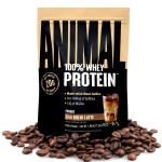 Animal 100% Whey Protein Powder Instant Iced Coffee - Real Coffee for Preworkout, Post Workout Whey Blend + 20g of Protein Shake, 120mg of Caffeine Meal Replacement with BCAA - Cold Brew Latte, 1 lb