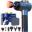 BOB AND BRAD X6 Ultra Massage Gun with Heat and Infrared Light, Metal Head, Professional Percussion Deep Tissue Muscle Massager Gun for Athletes with 6 Replacements
