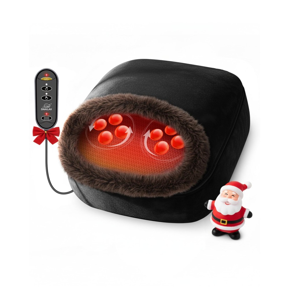 Snailax Foot Massager with Heat, Shiatsu Heated Kneading Foot Massager Machine, Electric Foot Massager, Gift for Her & Him, Home and Office Use