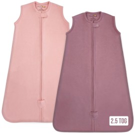 Mama Cheetah Baby Sleep Sack 2.5 TOG, Organic Cotton Baby Wearable Blanket with Two-Way Zipper, Swaddle Transition Baby Sleeping Bag for Newborn Infant Toddler Boy Girl, 12-18 Months