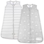 Mama Cheetah Baby Sleep Sack 2.5 TOG, Organic Cotton Baby Wearable Blanket with Two-Way Zipper, Swaddle Transition Baby Sleeping Bag for Newborn Infant Toddler Boy Girl, 0-6 Months