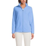 Lands\' End Womens Anyweather Full Zip Fleece Jacket Clear Blue Sky Tall X-Large