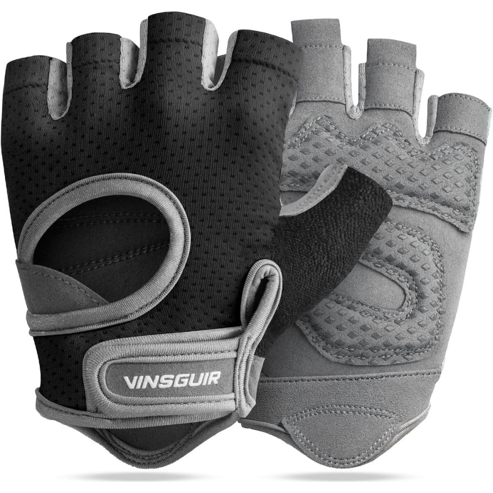 VINSGUIR Workout Gloves for Women and Men, Breathable Weight Lifting Gloves for Gym Exercise, Fitness, Training, and Cycling, with Excellent Grip and Cushion Pads