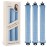 Overnight Heatless Hair Curler Blowout Rods Jumbo Satin Flexi Rods for Heatless Overnight Curls, Soft No-Heat Hair Styling Tools for All Hair Types, 3pcs Blue