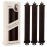 Luckybear Overnight Heatless Hair Curler Jumbo, 3pcs Satin Flexi Rods for All Hair Types, Heatless Overnight Curls Styling Tools, Soft Velvet Satin Brown