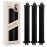 Overnight Heatless Hair Curler Blowout Rods Satin Flexi Rods for Heatless Overnight Jumbo Curls, No-Heat Styling Tools for All Hair Types, 3pcs Black