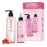 APIEU Raspberry Vinegar Shampoo & Hair Vinegar Rinse Conditioner Set - Scalp Clarifying, Buildup Removal, Refresing Finish, and pH-Balancing. Korean Hair Care (16.9 fl oz / 6.76 fl oz)