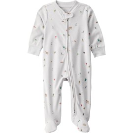 little planet by carter\'s Neutral Sleep and Play made with Organic Cotton, Frosted Trail, NB