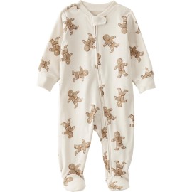little planet by carter\'s Neutral Sleep and Play made with Organic Cotton, Sweet Cream, NB