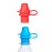 Kiddikap Original Water Bottle Topper for Toddlers - 100% Silicone Sippy Top Spout with Protective Cap makes the Bottle Top a Spill Proof Lid for Kids and Adults - 2 Pack - Original