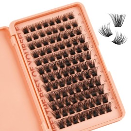 Higu clace Lash Clusters 10-16mm Mixed Tray 3D Effect Volume Eyelash Clusters Soft D Curl Individual Lashes DIY at Home