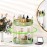 MOKANI 360 Rotating Makeup Organizer for Vanity, 2 Tier Adjustable Perfume Organizer for Dresser, Multi-Function Spinning Cosmetics Skincare Storage for Bedroom, Dresser, Countertop, Green