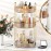 MOKANI 360 Rotating Makeup Organizer for Vanity, 3 Tier Adjustable Perfume Organizer for Dresser, Multi-Function Spinning Cosmetics Skincare Storage for Bedroom, Dresser, Countertop, Amber
