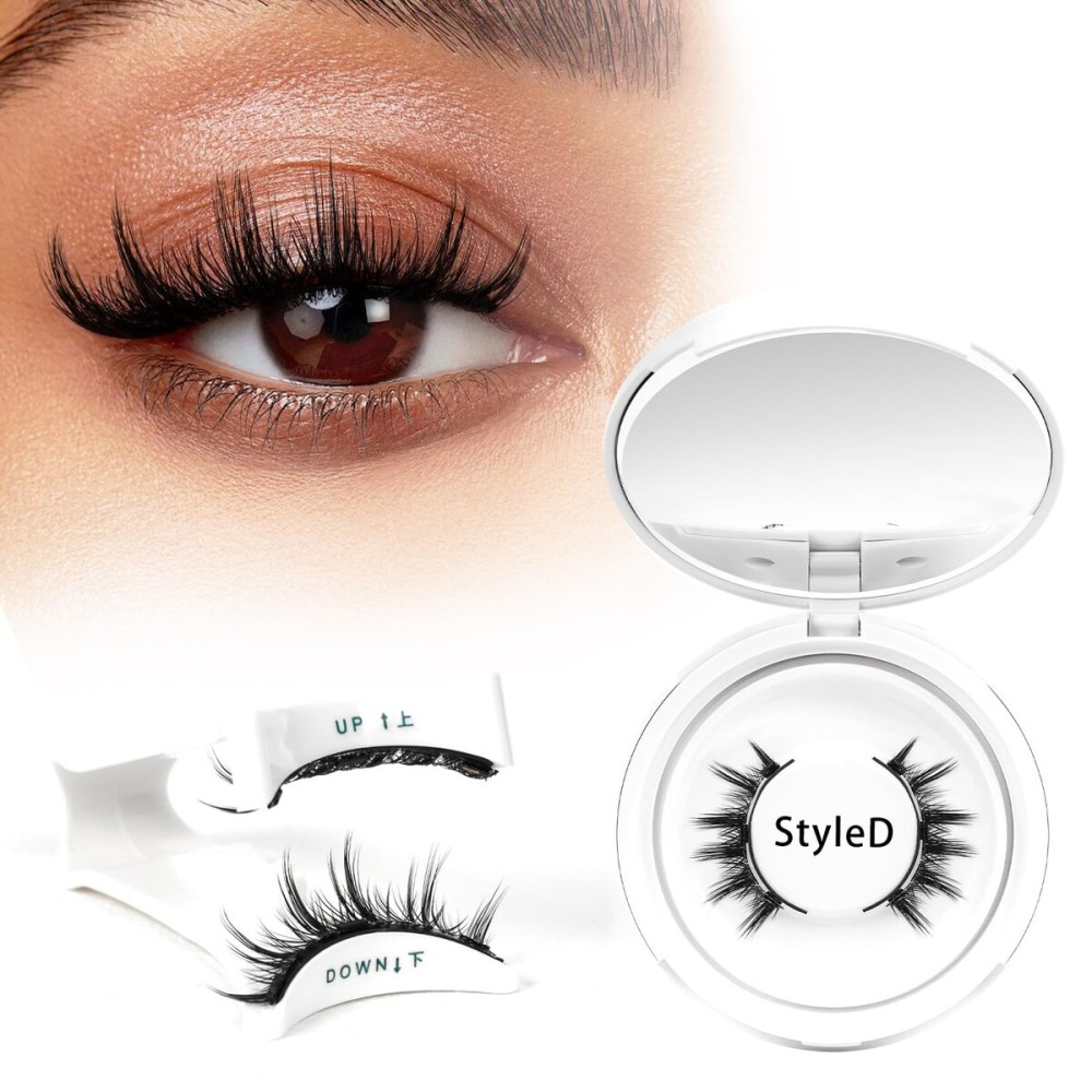 Higu clace Magnetic Eyelashes with Applicator Soft Magnetic Lashes Natural Look Wispy Magnet Lashes Easy to Wear and Remove DJCX-D