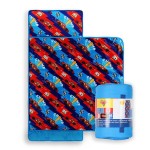 Jay Franco Kids Nap Mat Cartoon Embedded Pillow & Blanket - Soft 46x20Microfiber Sleeping Bag with Name Tag & Handle for School, Travel, Sleepover, Multi - Cars