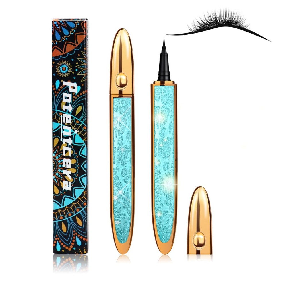 ICORIC Liquid Eyeliner - Magic Self-Adhesive Long-Lasting Eyelash Glue Pen Waterproof Eyeliner Magnetic, No Blooming Quick Drying Magnetic Eye Liner (Black Eyeliner 1 PCS)