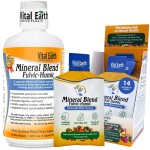 Vital Earth Minerals Detox & Wellness Support - Fulvic Humic Mineral Blend with 70+ Trace Minerals, Electrolytes, 32 Oz Bottle + 14 Single-Serve Packs