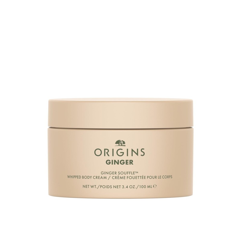 Origins Ginger Souffle Whipped Body Cream | Body Butter For Dry Skin | With Ginger | Travel Size, 3.4 Fl Oz