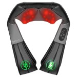 Nekteck Neck Back Massager with Heat, Cordless Shiatsu Shoulder Massager for Pain Relief Deep Tissue, Electric 3D Kneading Massage Pillow for Body Muscle, Gifts for Men Women Dad Mom
