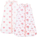 Mama Cheetah Baby Sleep Sack 2.5 TOG, Organic Cotton Baby Wearable Blanket with Two-Way Zipper, Swaddle Transition Baby Sleeping Bag for Newborn Infant Toddler Boy Girl, 12-18 Months