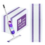 20 Count New Disposable Mop Refills for Swiffer Power Mop,Extended Super Absorbent mop Cloth Compatible with Swiffer Power Mop,Replacement Pads for Floor Cleaning.(Super Absorbent/Velcro)