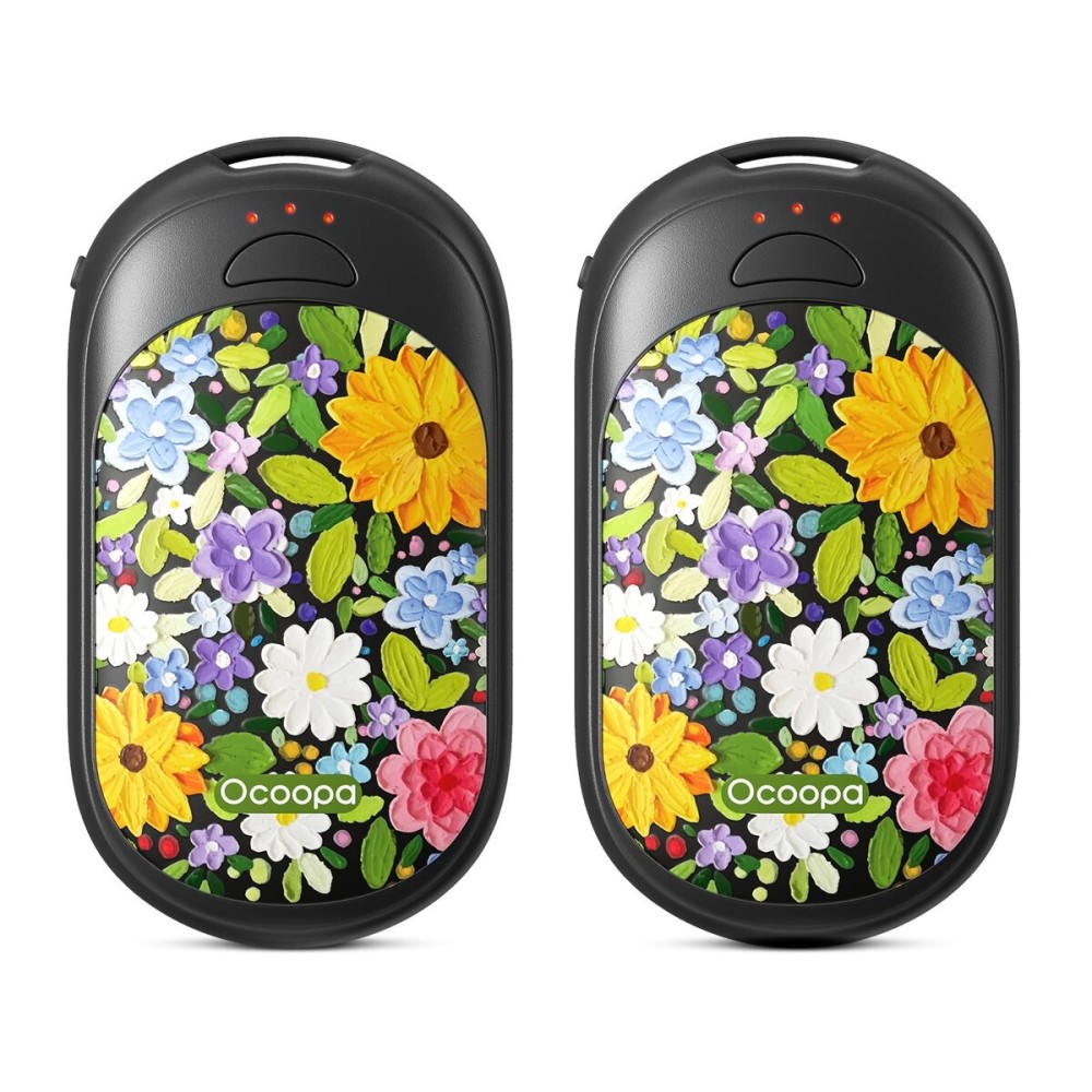 OCOOPA Magnetic Hand Warmers Rechargeable 2 Pack, Gifts for Women Girls Teens, White Elephant Gifts for Adults, Christmas Stocking Stuffers Birthday Anniversary, UT3 Lite - Artists in Bloom Design
