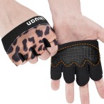 ihuan New Weight Lifting Gym Workout Gloves Men & Women, Great for Weightlifting, Exercise, Training, Fitness (Leopard, Large)