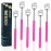 6 Pack Back Scratcher Fathers Day Dad Gifts, White Elephant Gifts for Adults, Stocking Stuffers for Men Women Teens, Prizes for Adults, Extendable Bulk Back Massager for Thanksgiving Birthday (Pink)