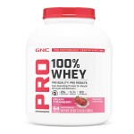GNC Pro Performance 100% Whey Protein Powder 2.0, Fast Absorbing for Muscle Strength and Recovery, Strawberry, 64 Servings