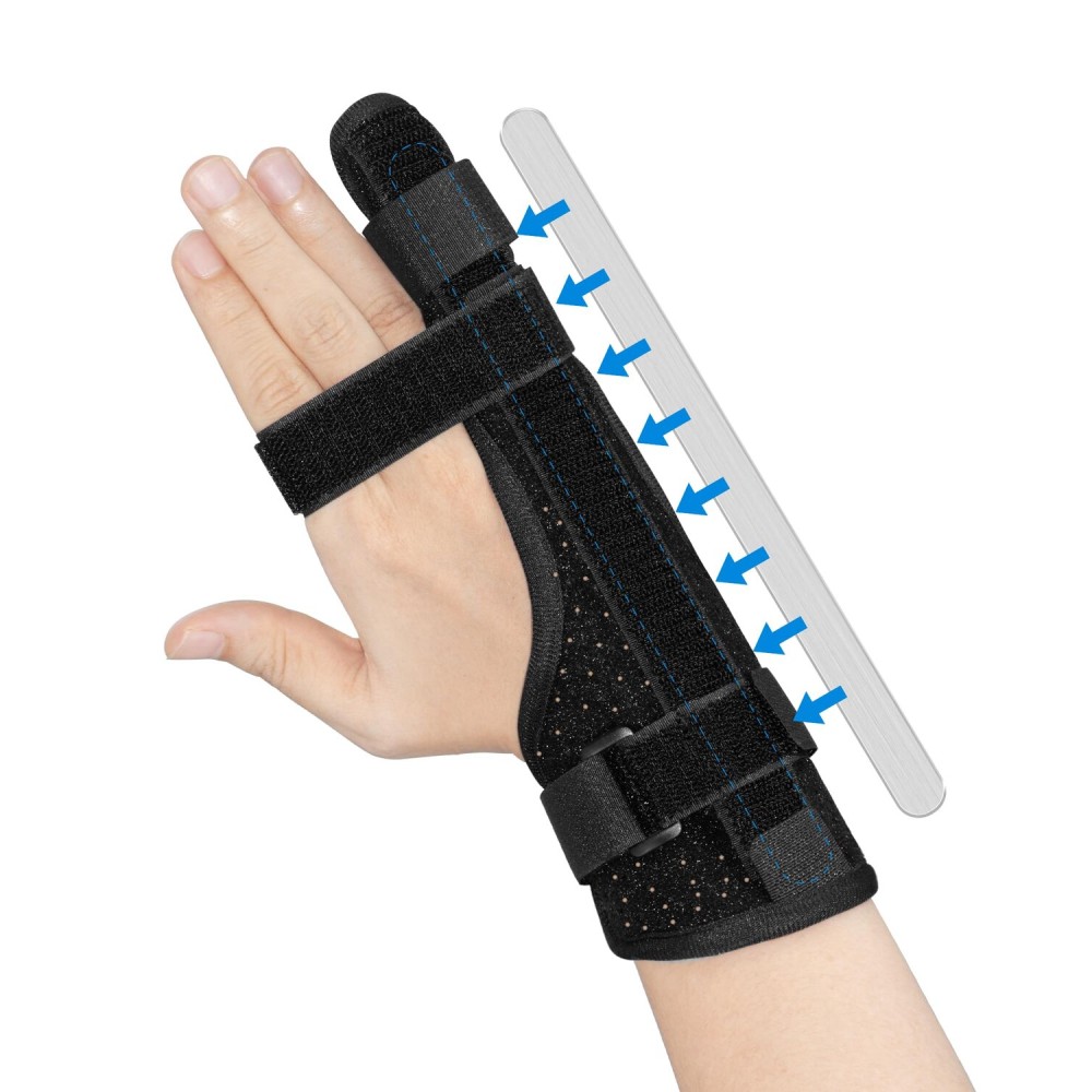 TAROYQASUL Pinky Finger Splint (M), Splint for Pinky Finger, Little Finger Brace, Trigger Finger Splint Stabilizer, Broken Fingers Wrist Support for Arthritis Tendonitis Injury Fits Left & Right Hand