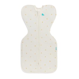 Love to Dream Swaddle UP, Silky-Lux 1.0 TOG, Luxurious 100% Viscose from Bamboo, Allow Baby to Sleep in Their Preferred Arms Up Position, Snug Fit Calms Moro Reflex, 8-13 lbs, Cream Lemons