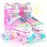 NEMONE Unicorn 4 Size Adjustable Light up Roller Skates for Girls, Pink Skates for Toddlers, Beginner Kids Roller Skates Indoor Outdoor (Unicorn S New)