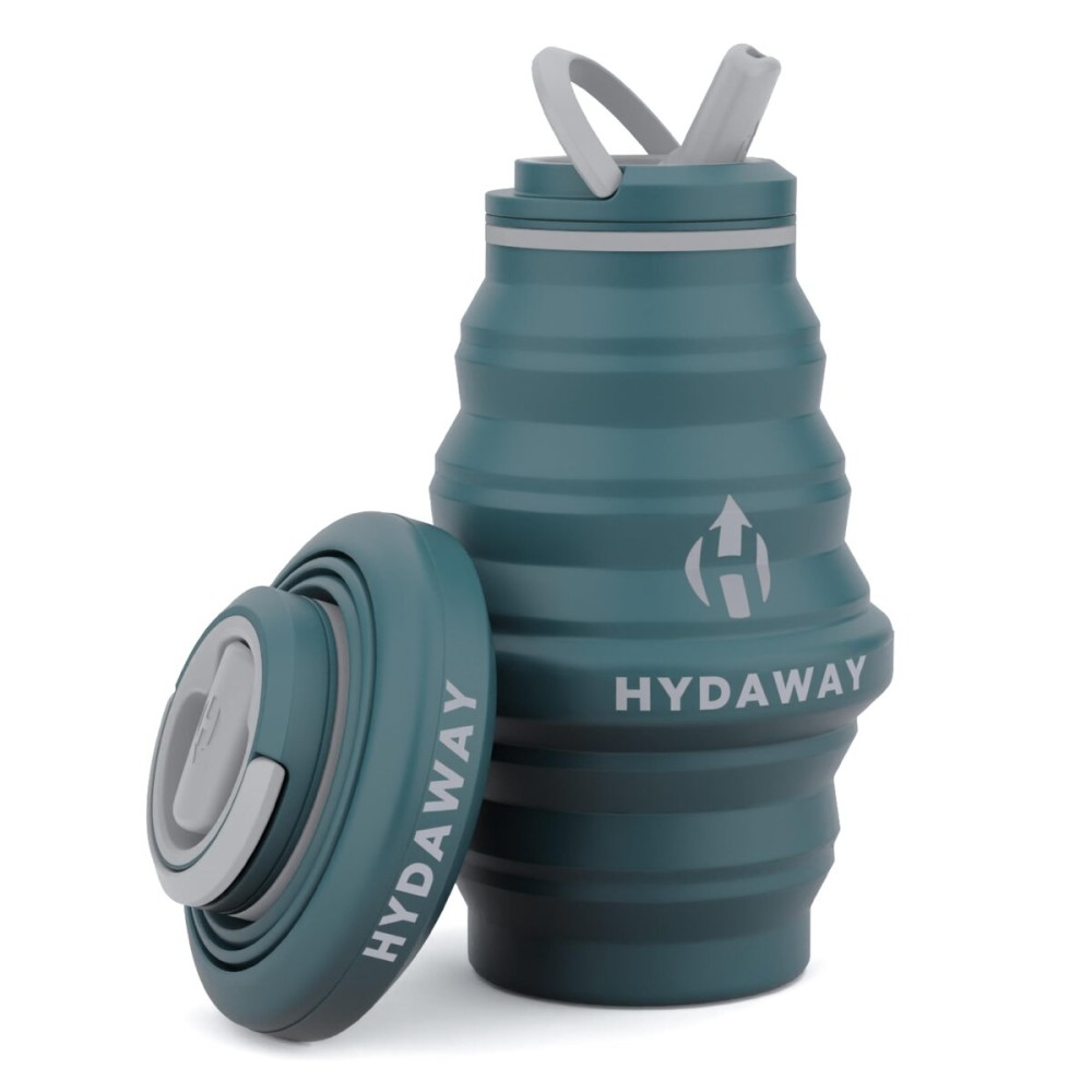 HYDAWAY 17oz Collapsible Water Bottle - BPA-Free, Leakproof, Lightweight, and Space-Saving - Perfect for Travel, Hiking, and Everyday Hydration