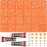 31000Pcs Orange Resin Rhinestones for Bedazzling, Bedazzle Gems Flatback Jelly Orange ab Bedazzled Crystals Jewel Diamond for Crafting Clothes Crafts, Gemstone Stone Rinestone Set 2-6mm and b7000 Glue