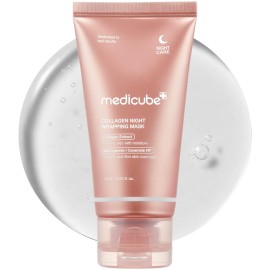 medicube Collagen Glazed Milky Glow Daytime Wrapping Mask | Quick & Easy-to-Peel Mask for Radiance, Hydration & Smooth Texture | Glutathione, Niacinamide, 130Da Collagen for Plumped, Glass Glow Skin