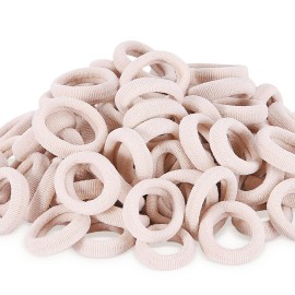 200 Pack Hair Ties BEoffer Kids Baby Toddlers Girls Elastics Hair Bands No Damage Beige Small Rubber Bands Ponytail Pigtails Holders Not Harm to Hair